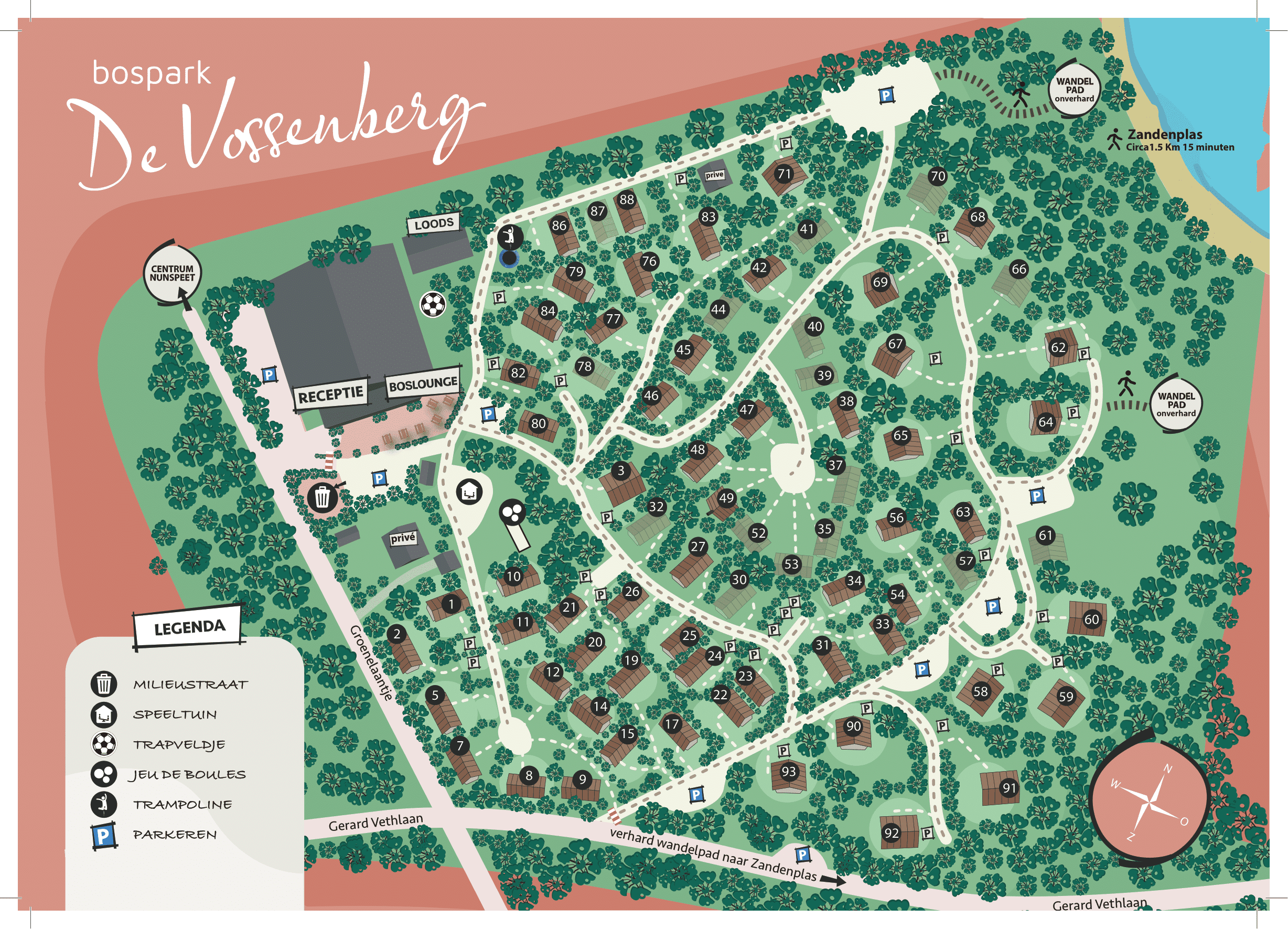 Bospark De Vossenberg Plattegrond 28-11-2023